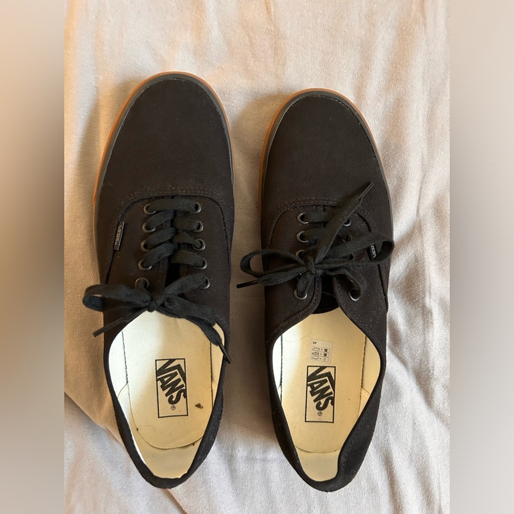 Classic Vans - Black with gum sole - Size 12. Never worn outside of the house!